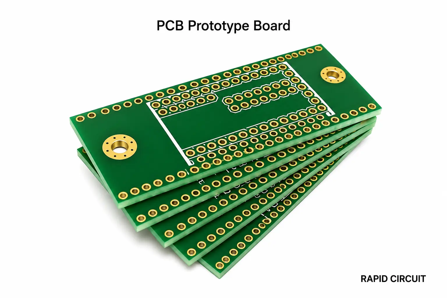 PCB prototype board for testing and validating electronic circuit designs before production.