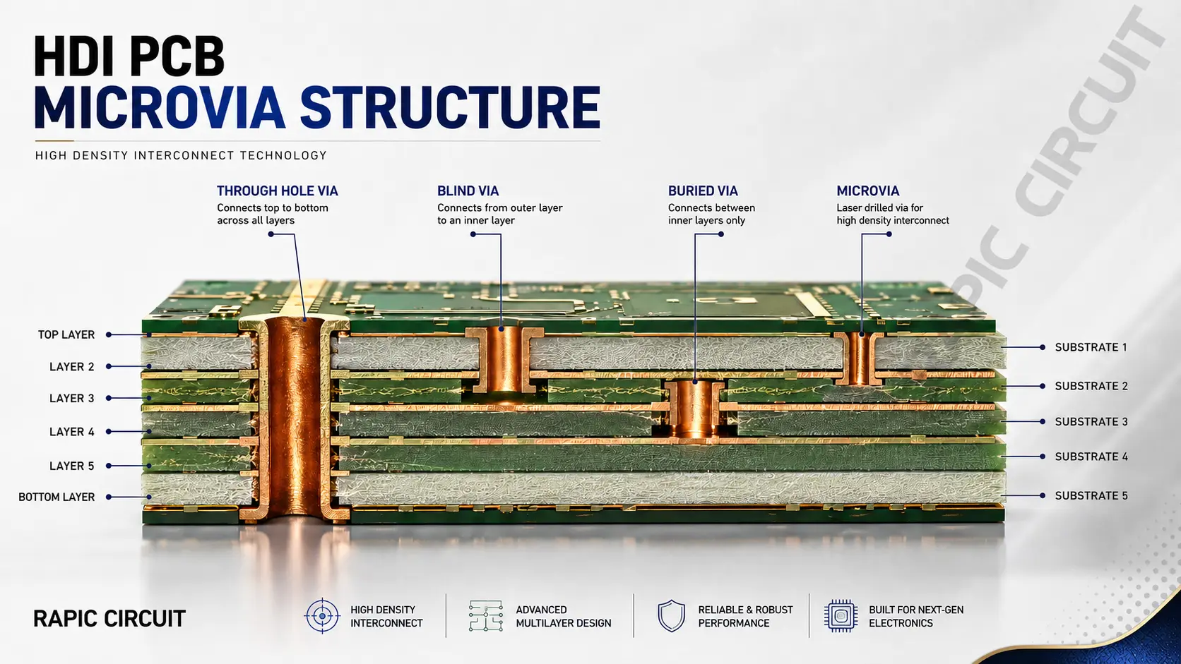 HDI-PCB-microvia-structure
